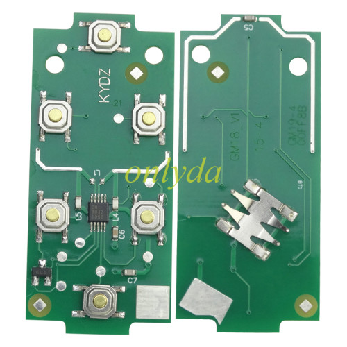 KYDZ  for Chevrolet black remote key with 434mhz， pls choose button
