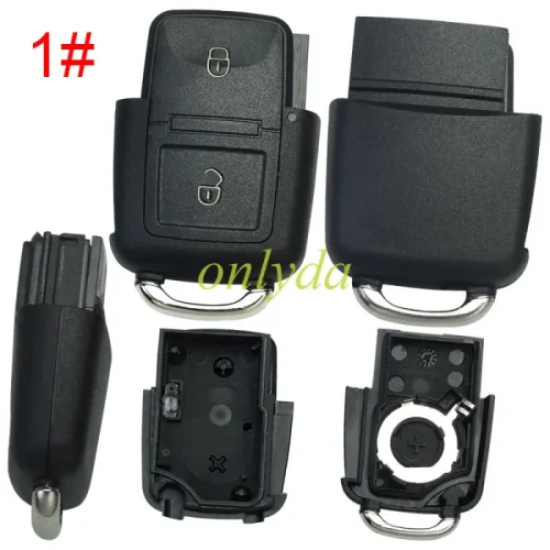 free shipping 10pcs/lot for  Passat remote key shell 2 button