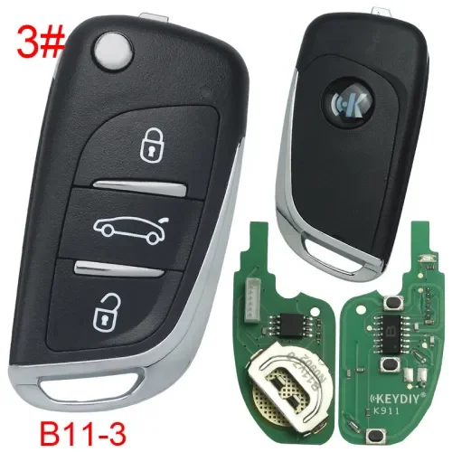 [Europe warehouse] free shipping, 5pcs/lot  Keydiy B11-3 3button universal remote key