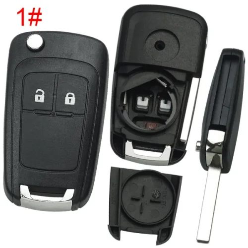 free shipping 10pcs/lot for Opel remote key shell with round badge place, blade HU100