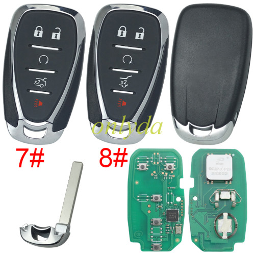 For 4+1 button remote key with HITAG2 46 chip-315mhz/434mhz  FCCID:HYQ4AA ,pls choose frequency and button