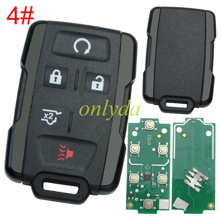 KYDZ  for Chevrolet black remote key with 434mhz， pls choose button