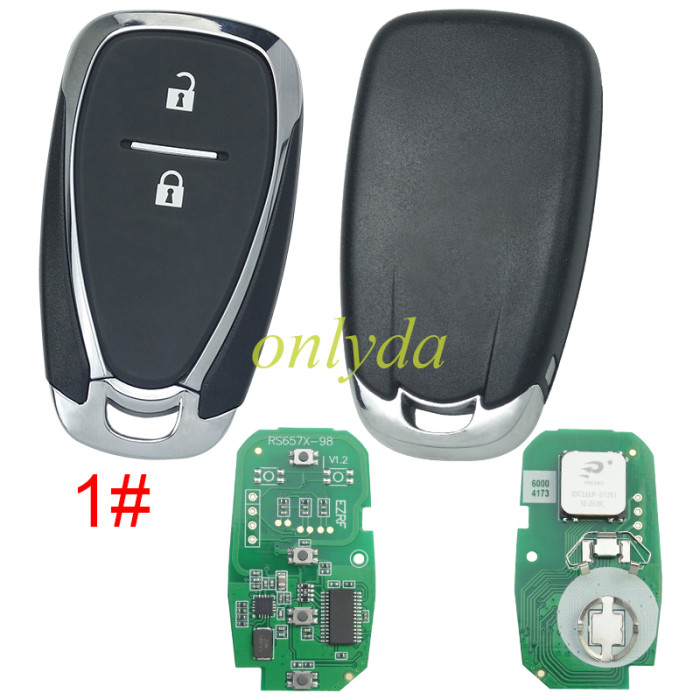 For Chevrolet  remote key with HITAG2 46 chip-434mhz  FCCID:HYQ4EA  pls choose button