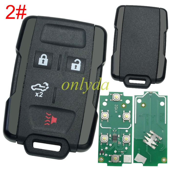 KYDZ  for Chevrolet black remote key with 434mhz， pls choose button