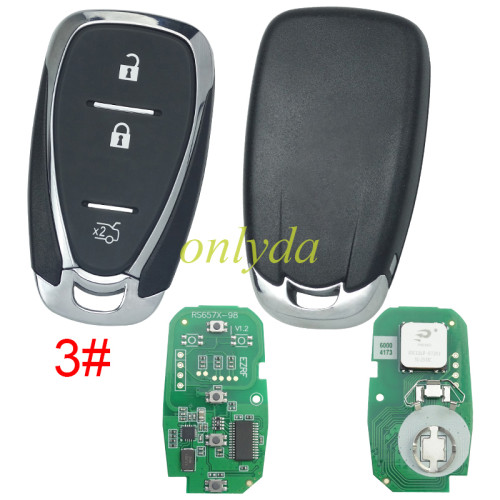 For Chevrolet  remote key with HITAG2 46 chip-434mhz  FCCID:HYQ4EA  pls choose button