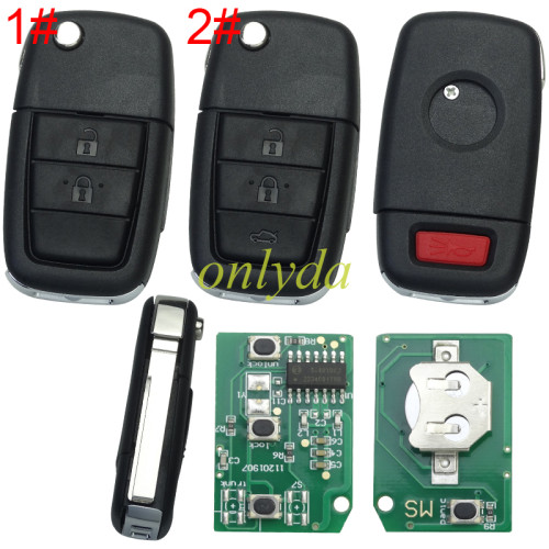 For GMC 2+1/3+1 button remote key with 434mhz,pls choose button