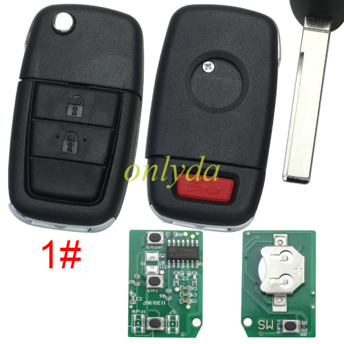 For GMC 2+1/3+1 button remote key with 434mhz,pls choose button