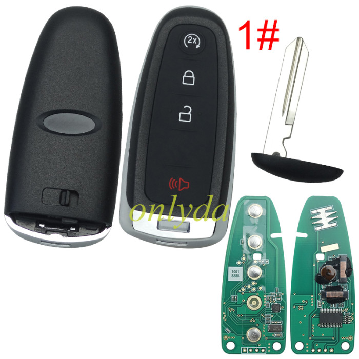 For 5 button remote key with PCF7953 AC1500 chip-315mhz  ASK model(FCCID-M3N5WY8609 Smart Key Remote Key Ford Escape Titanium Focus)