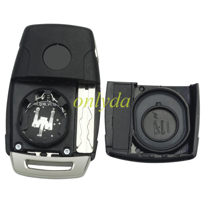 ORIGINAL Key for SsangYong 2+1 button remote key with 433MHZ  PN:87510-36500 Model:MT FLIP 04 blade cutted