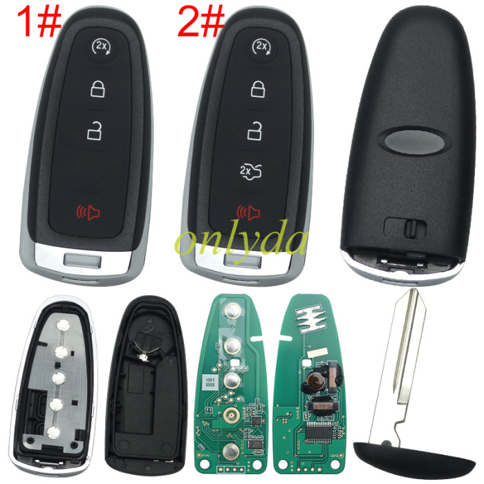 For 5 button remote key with PCF7953 AC1500 chip-315mhz  ASK model(FCCID-M3N5WY8609 Smart Key Remote Key Ford Escape Titanium Focus)