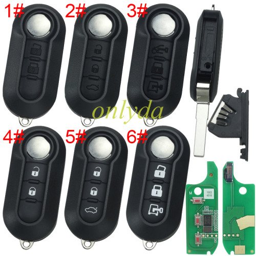 (M.Marelli BSI System) 3 button remote key 7946-433mhz  key profile:SIP22 Fiat:Ducato,Bravo,500L Peugeot:Boxer  CITROEN:Jumper ALFA ROMEO:Giulietta IVECO:Daily