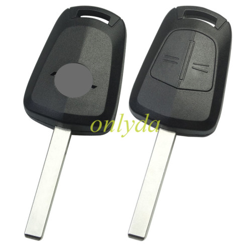 For Opel 2 button remote key shell with original badge place