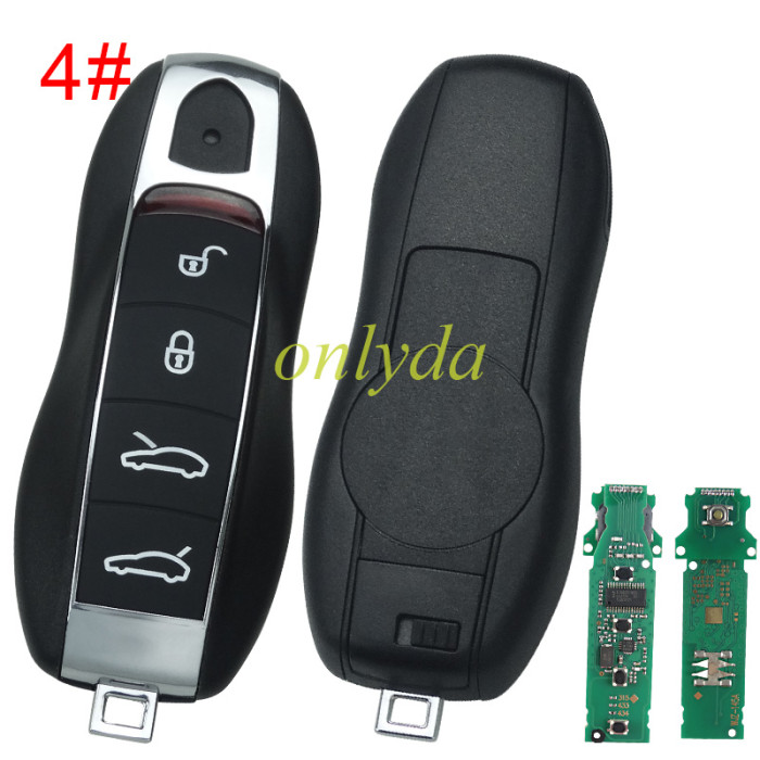 For Porsche Keyless remote key  with PCF7945P Chip with 315mhz/434mhz/433mhz, pls choose button and frequency