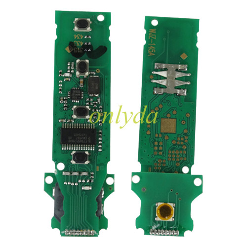 For Porsche remote key  Keyless   with 434mhz with HITAG-PRO(ID49)chip , pls choose button