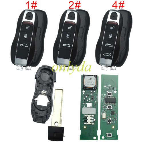 KYDZ brand Porsche  Keyless remote key   PCF7945P Chip with 315mhz/433mhz/434mhz,pls choose button and frequency