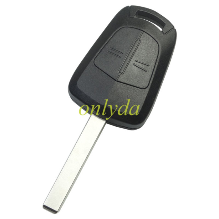 For Opel 2 button remote key shell with original badge place
