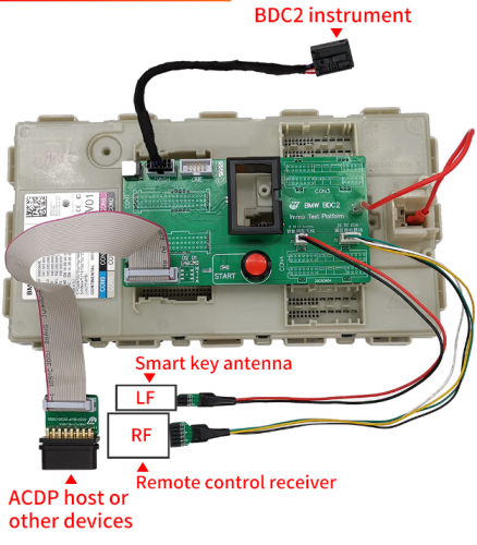 Yanhua BMW BDC2 Key Learning Bench Platform with AKL License A504 Support BMW G Series BDC2 AII Key Lost Work with ACDP Module 38