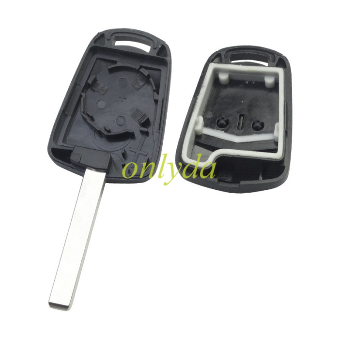 For Opel 2 button remote key shell with original badge place