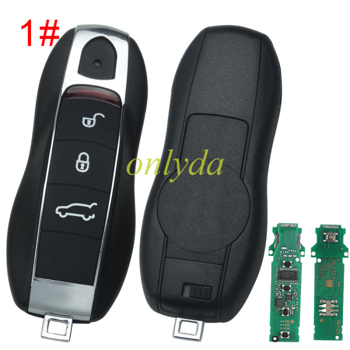 For Porsche Keyless remote key  with PCF7945P Chip with 315mhz/434mhz/433mhz, pls choose button and frequency