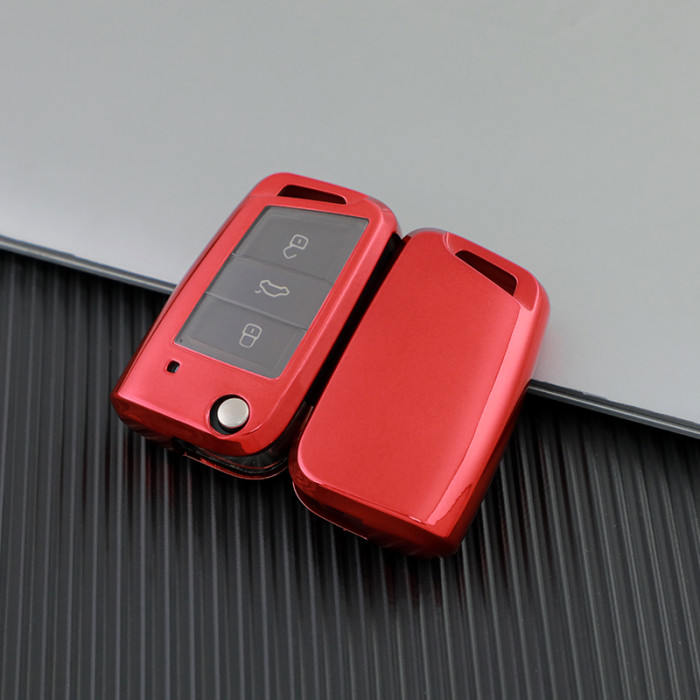 VW TPU protective key case Black or Red color, please choose