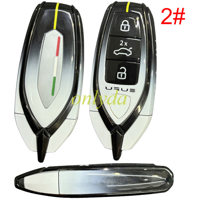 Aftermarket for Lamborghini  3 button remote key blank with Badge， pls choose color