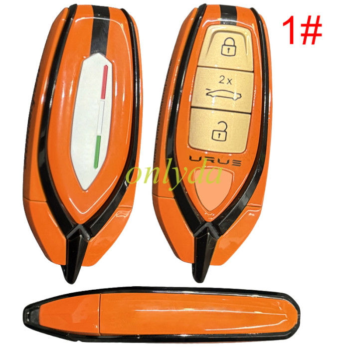 Aftermarket for Lamborghini  3 button remote key blank with Badge， pls choose color