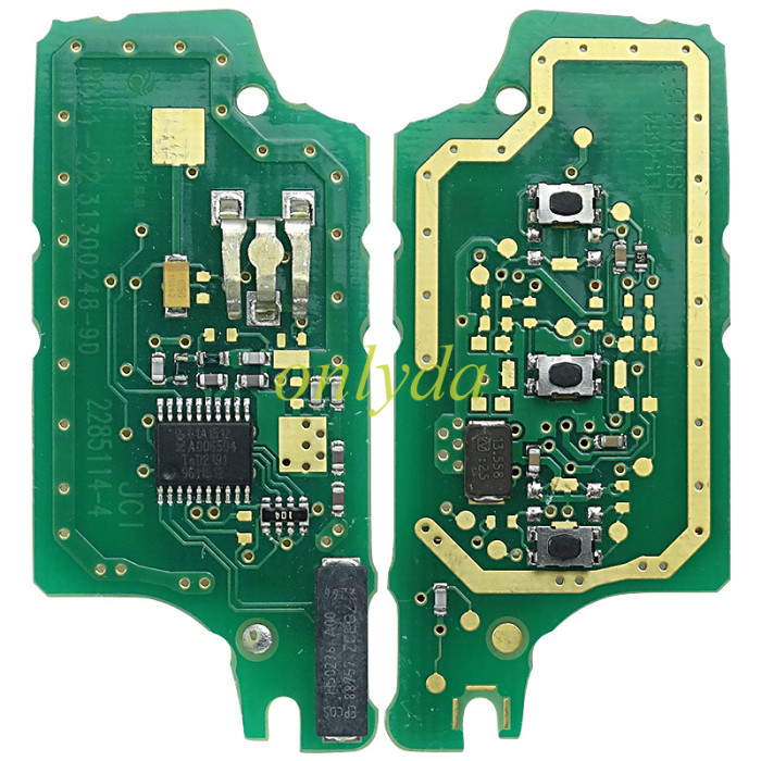OEM PCB for Citroen CE0536 3 Button Flip  Remote Key with 46 chip PCF7941chip ASK model  with VA2 and HU83 blade, trunk and light button , please choose the key shell original PCB with Aftermarket shell