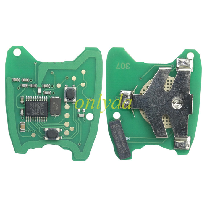 For Peugeot/Citroen 2 button remote key with ID46 chip PCF7961chip-434mhz  , pls choose blade type
