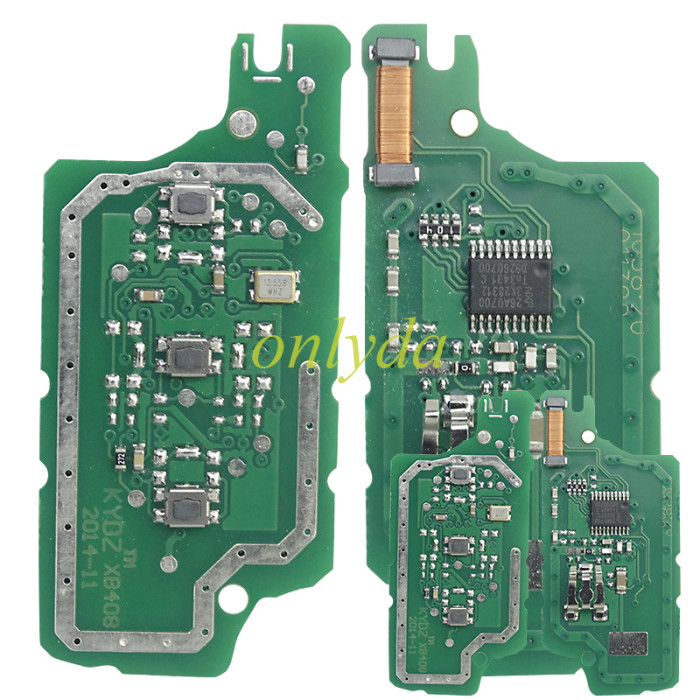 KYDZ brand Citroen CE0536 3 Button Flip  Remote Key with 46 chip  ASK model  with VA2 and HU83 blade, trunk and light button , please choose the key shell