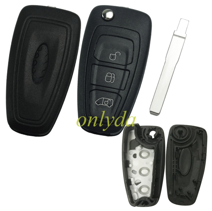 For Ford remote key shell without battery holder