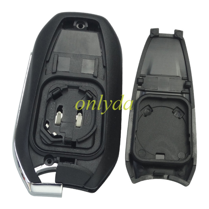 For Peugeot Keyless remote key with 4A chip PCF7945M(HITAG AES) , 434mhz, with VA2 blade , pls choose button