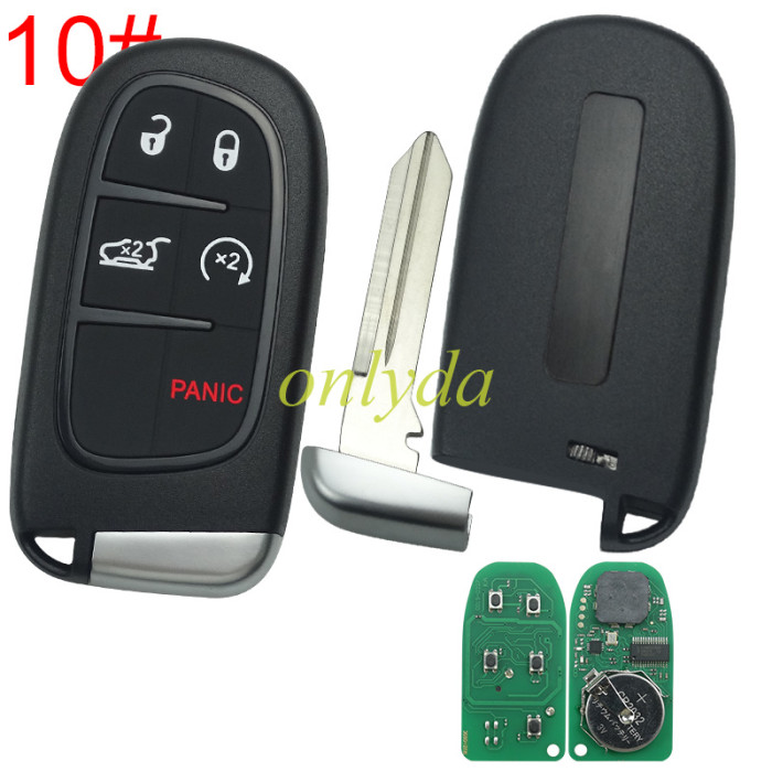 For Chrysler  Keyless  remote key with 434mhz with PCF7945A/ HITAG2 / 46 chip  use for 2014-2018  DODGE RAM 433mhz ASK   FCC ID: GQ4-54T                                                         OE:68141580AE/AC/AF/AG/AB , pls choose button