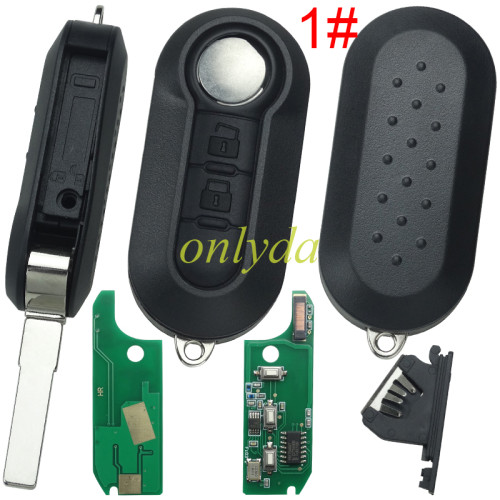 (M.Mareli BSl System) 3 button remote key， PCF7946-434mhz key profile:SlP22  Fiat:,Bravo, CITROEN:Jumper ALFA ROMEO:Giulietta IVECO:Daily