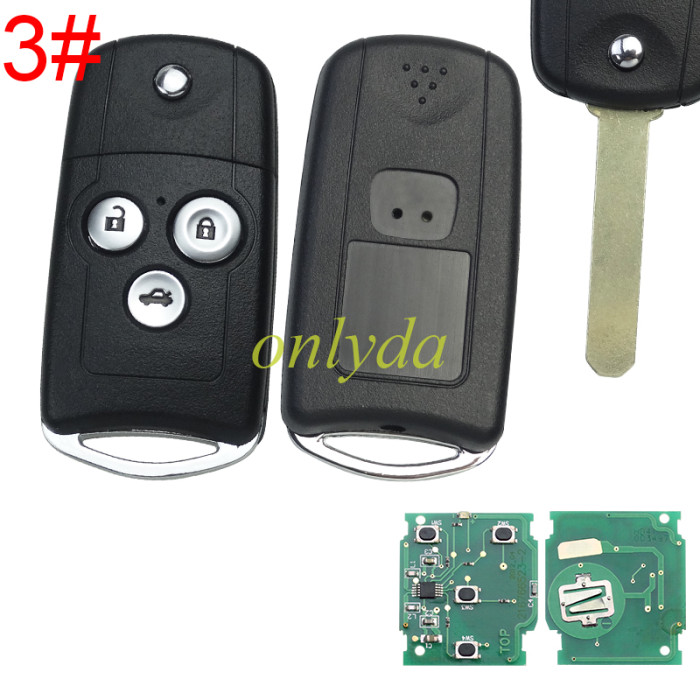 For Honda CRV 4 2/2+1/3+3+1button remote  with 313.8MHZ/434MHZ,pls choose frequency and button