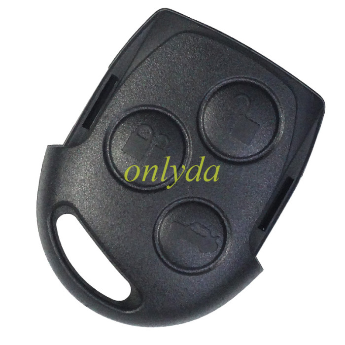 For Ford Mondeo/Focus 3 button  remote key shell (with battery clamp) with badge， pls choose key blade.