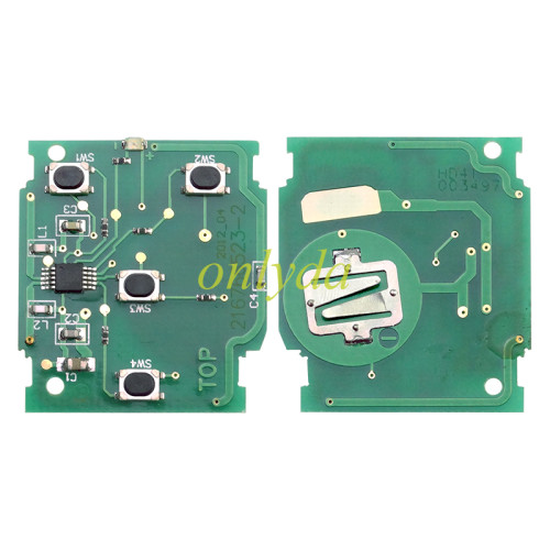 For Honda CRV 4 2/2+1/3+3+1button remote  with 313.8MHZ/434MHZ,pls choose frequency and button