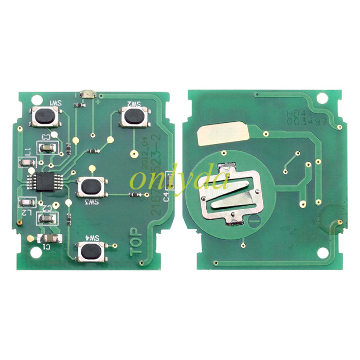For Honda CRV 4 2/2+1/3+3+1button remote  with 313.8MHZ/434MHZ,pls choose frequency and button