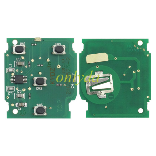 For Honda Civic 4 button remote  with 313.8MHZ/434MHZ, pls choose frequency and button