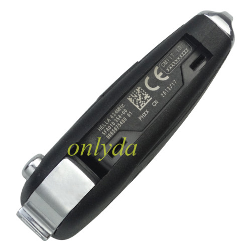 original brand new Citroen   3 button remote key with 434mhz PCF7941 chip FSK model  HELLA 434MHZ 5FA010 354-10 9805939580 00      CMIIT ID:20DJ0339