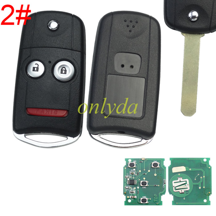 For Honda CRV 4 2/2+1/3+3+1button remote  with 313.8MHZ/434MHZ,pls choose frequency and button