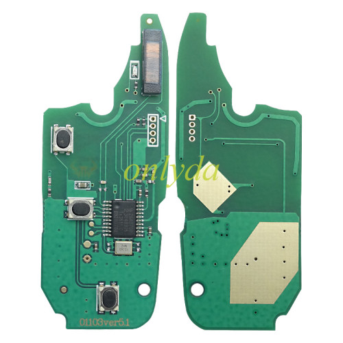 Fiat Delphi BSI 2/3 button remote key With PCF7946AT Chip and 433.92Mhz Transponder: ID46 – PCF7946 Philips Crypto 2 / Hitag2 (black)  As Model:  (Delphi BSI System) Fiat:Fiorino Peugeot:Bipper CITROEN:Nemo, pls choose button