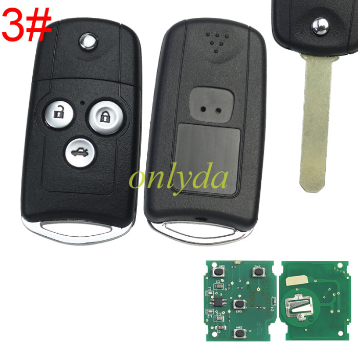 For Honda Civic 4 button remote  with 313.8MHZ/434MHZ, pls choose frequency and button