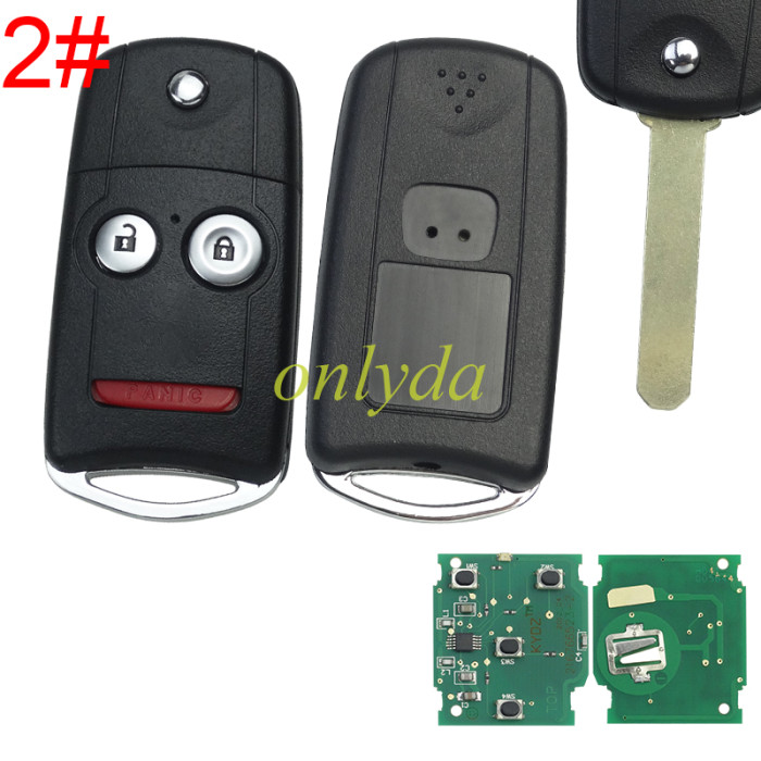 For Honda Civic 4 button remote  with 313.8MHZ/434MHZ, pls choose frequency and button