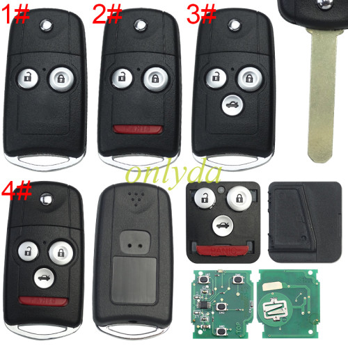 For Honda CRV 4 2/2+1/3+3+1button remote  with 313.8MHZ/434MHZ,pls choose frequency and button