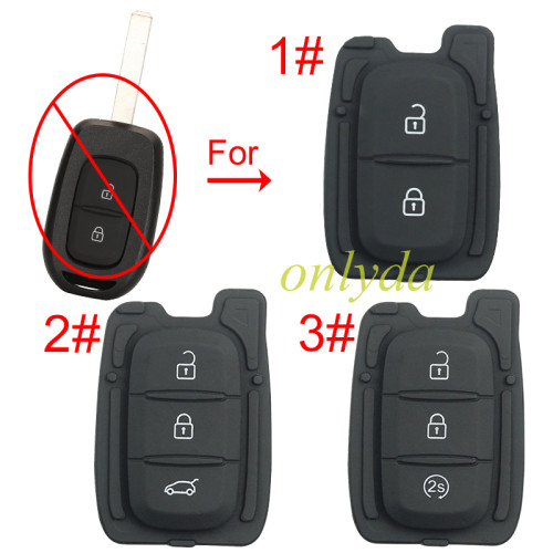 For Renault 2/3 button blank pad , pls choose button