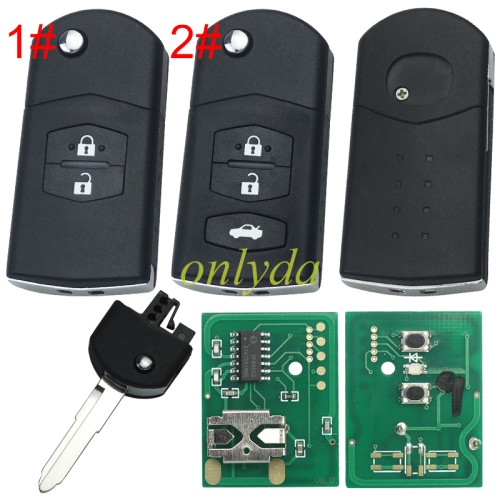 For Mazda 5 series 2/3 button remote key with 434mhz, pls choose button