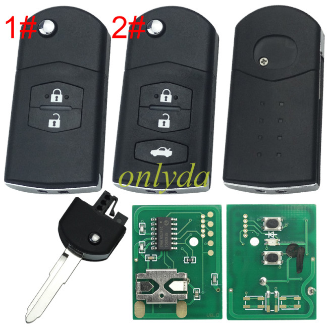 For Mazda 5 series 2/3 button remote key with 434mhz, pls choose button