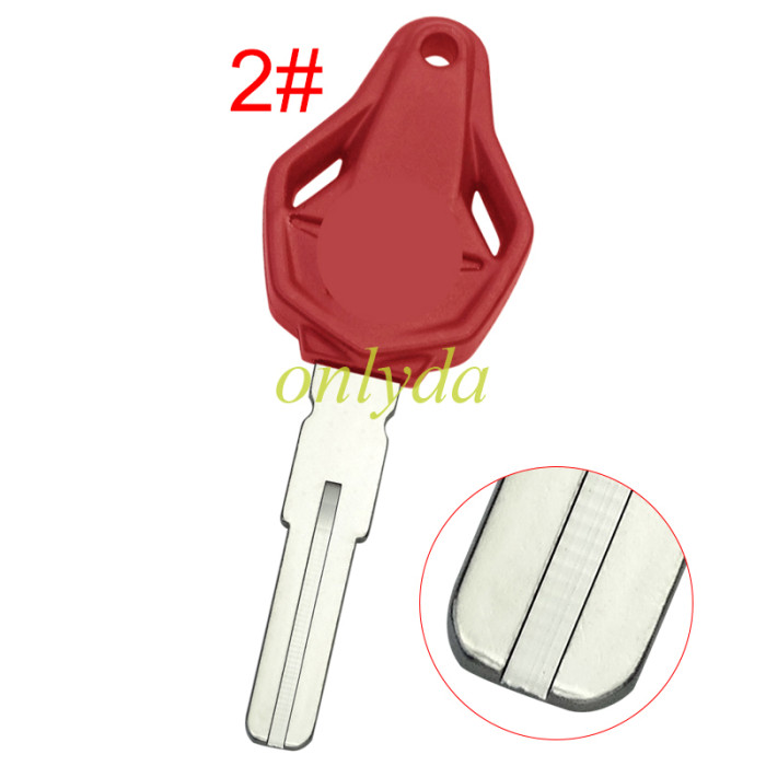 For MV motorcycle key  shell with  blade with badge , pls choose color