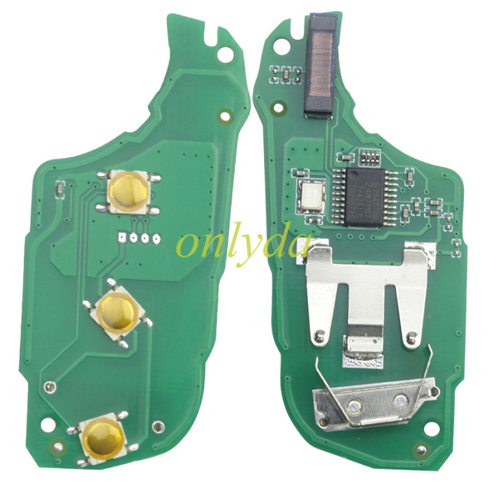For Peugeot 3 button remote key with 434mhz FSK model PCF7941 chip  . pls choose  blade