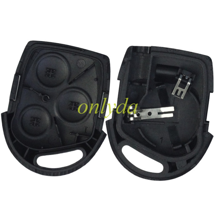 For Ford Mondeo/Focus 3 button  remote key shell (with battery clamp) with badge， pls choose key blade.